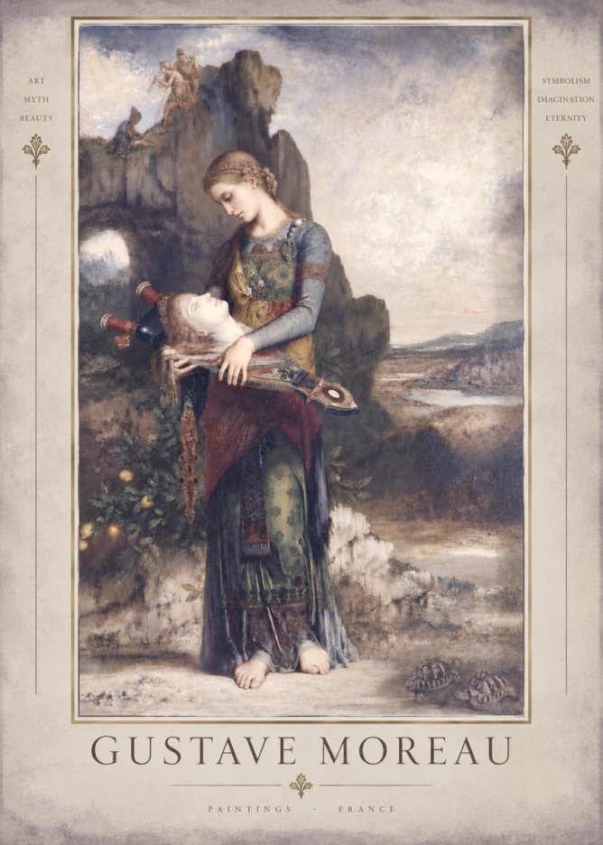 Gustave Moreau Salome with the Head of John the Baptist No5 - Affiche