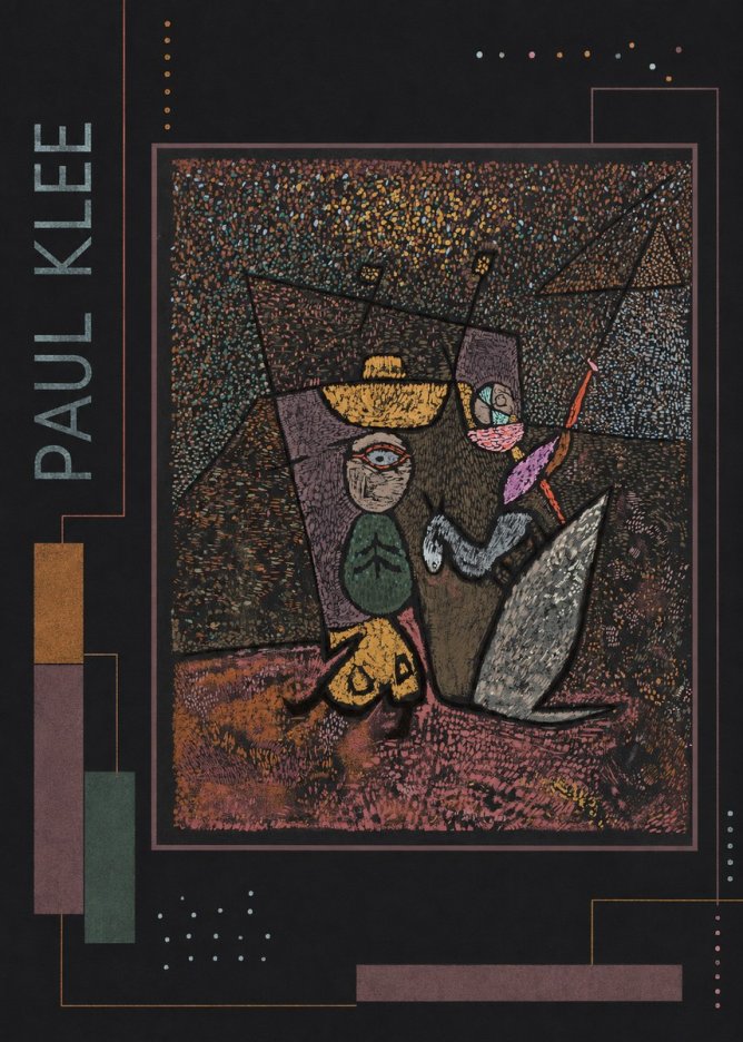 Paul Klee Man, Beast and Plant No2 - Affiche