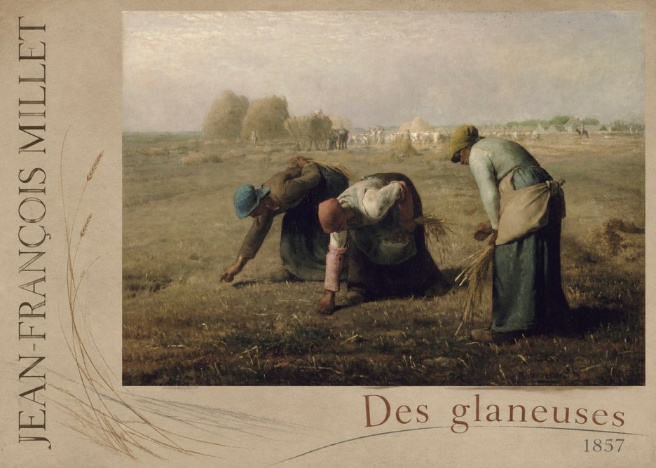 Jean-François Millet Des Glaneuses No3 - Affiche