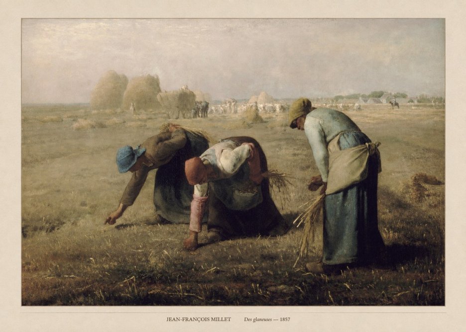 Jean-François Millet Des Glaneuses No6 - Affiche
