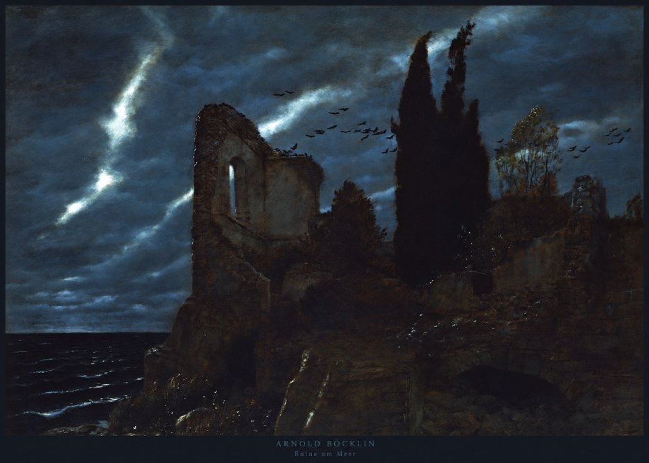 Arnold Böcklin Ruine Am Meer I No2 - Affiche