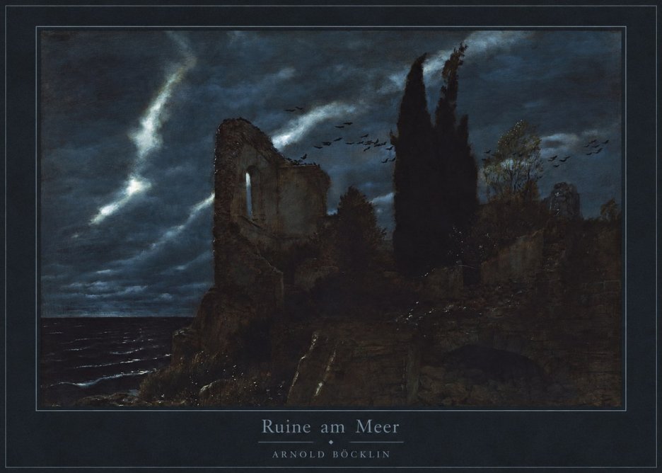 Arnold Böcklin Ruine Am Meer I No4 - Affiche