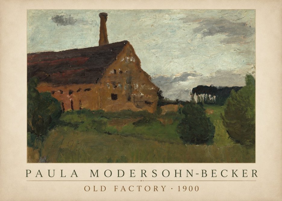 Paula Modersohn-Becker Old Factory No4 - Affiche