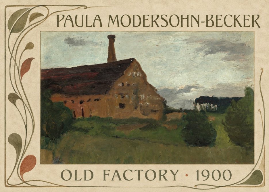 Paula Modersohn-Becker Old Factory No5 - Affiche