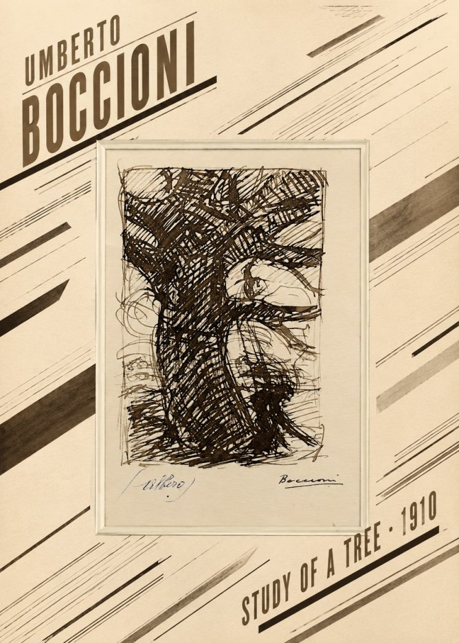 Umberto Boccioni Study of a Tree No2 - Affiche
