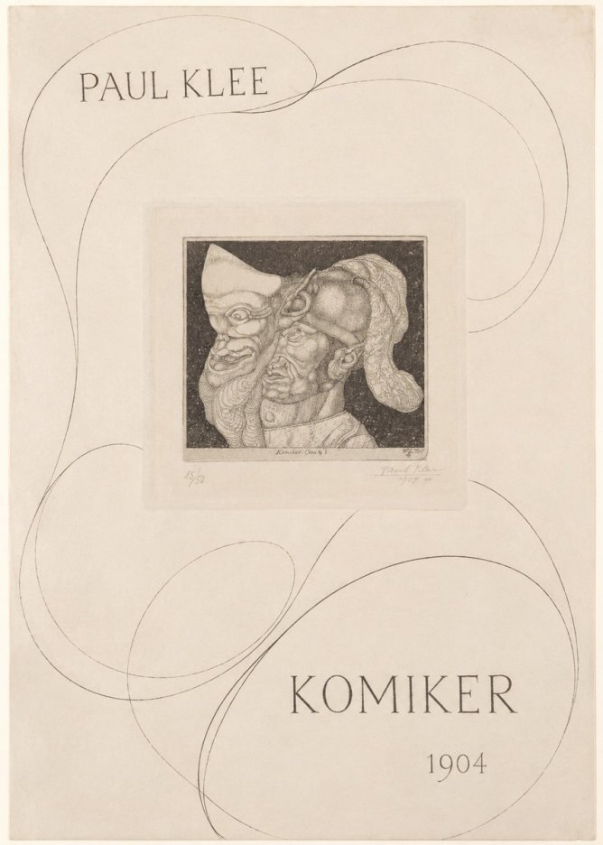 Paul Klee Komiker No3 - Affiche