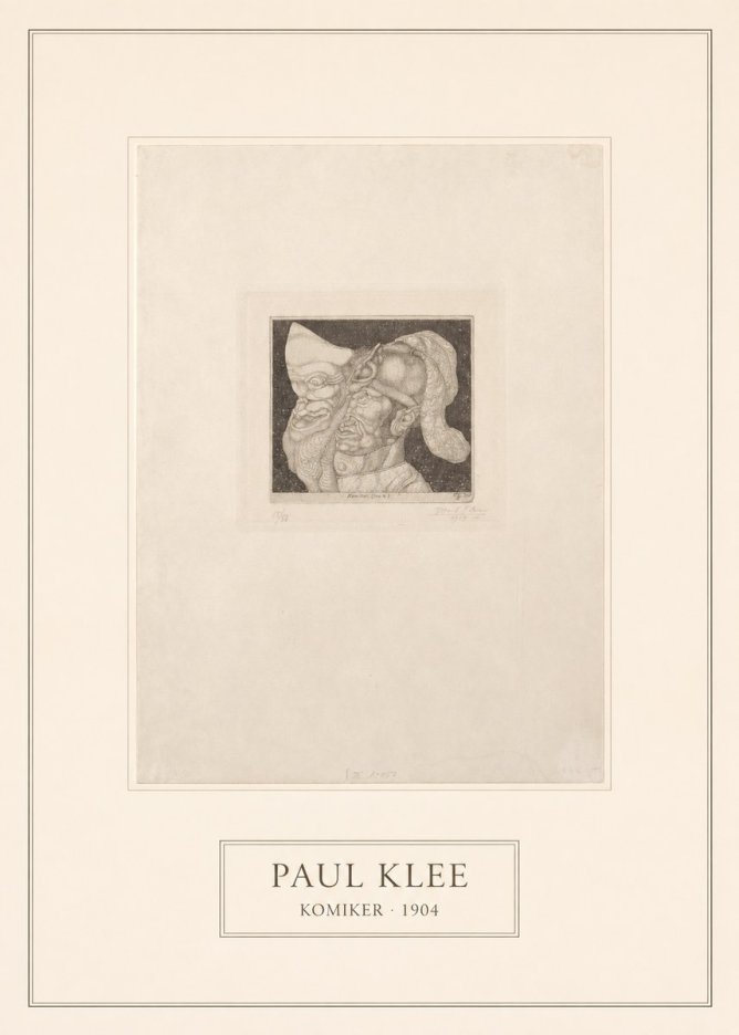 Paul Klee Komiker No5 - Affiche