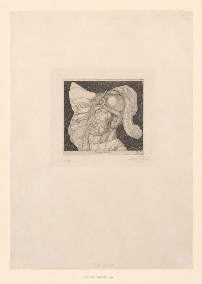 Paul Klee Komiker No6 - Affiche