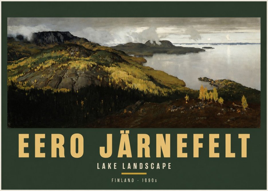 Eero Järnefelt Lake Landscape No2 - Affiche