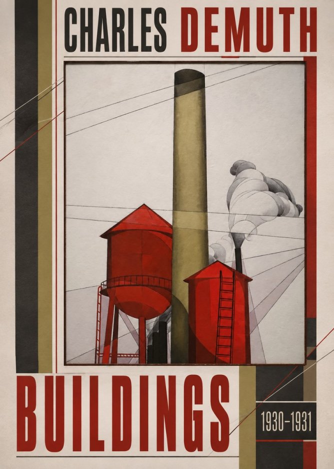 Charles Demuth Buildings No2 - Affiche