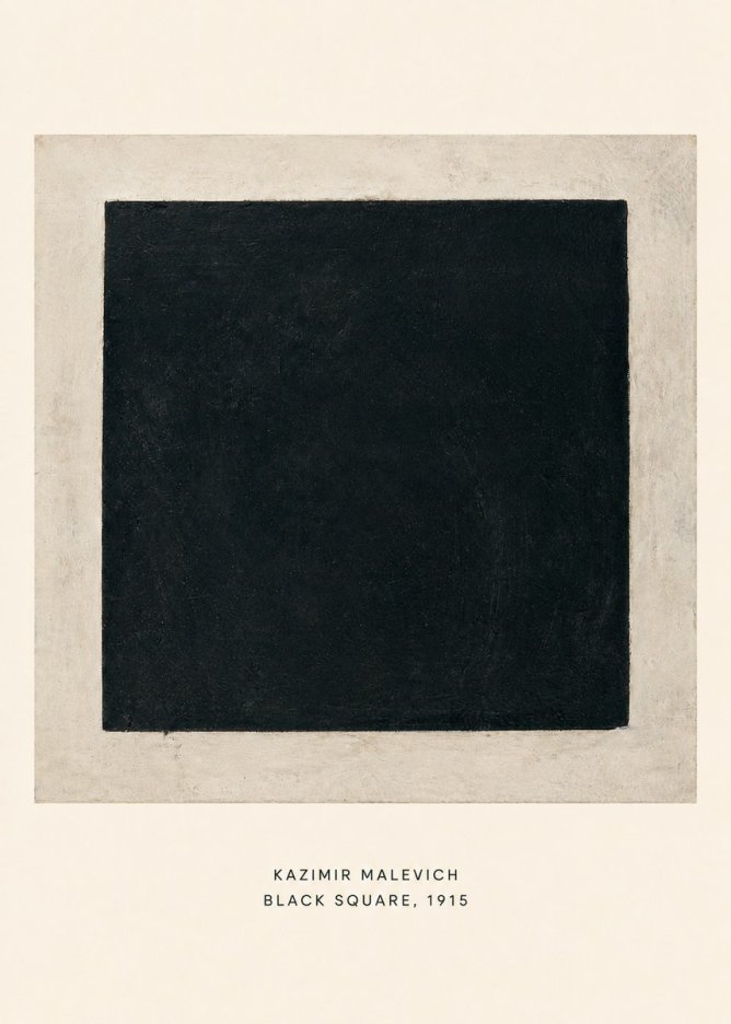 Kazimir Malevich Black Square No6 - Affiche