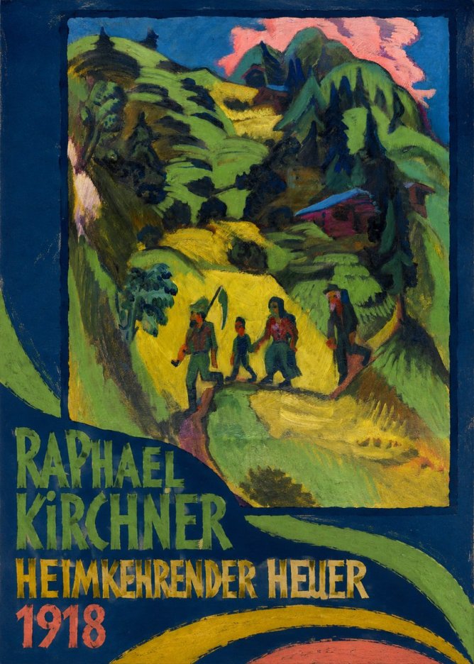 Raphael Kirchner Heimkehrender Heuer No3 - Affiche
