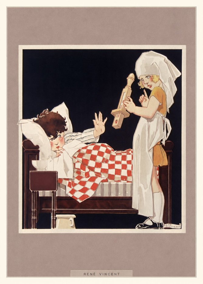 René Vincent The Little Patient No6 - Affiche