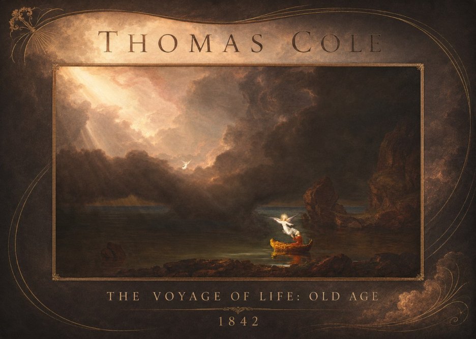 Thomas Cole The Voyage of Life: Old Age II No2 - Affiche