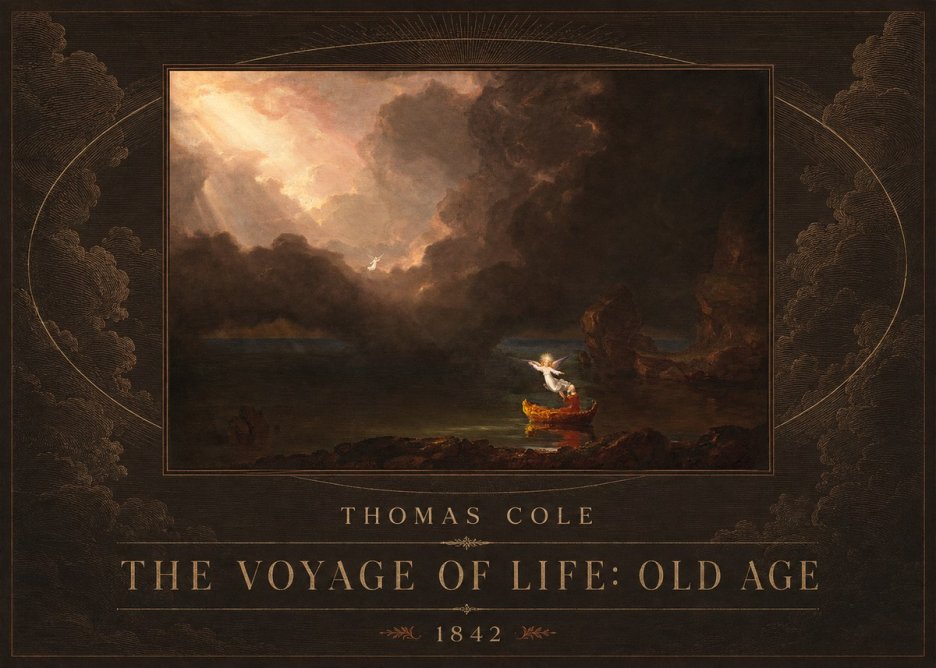 Thomas Cole The Voyage of Life: Old Age II No4 - Affiche