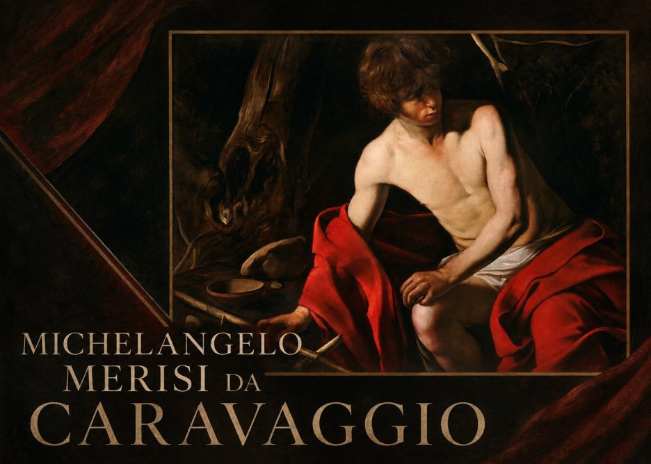 Michelangelo Merisi da Caravaggio John the Baptist (Youth with a Ram) No2 - Affiche