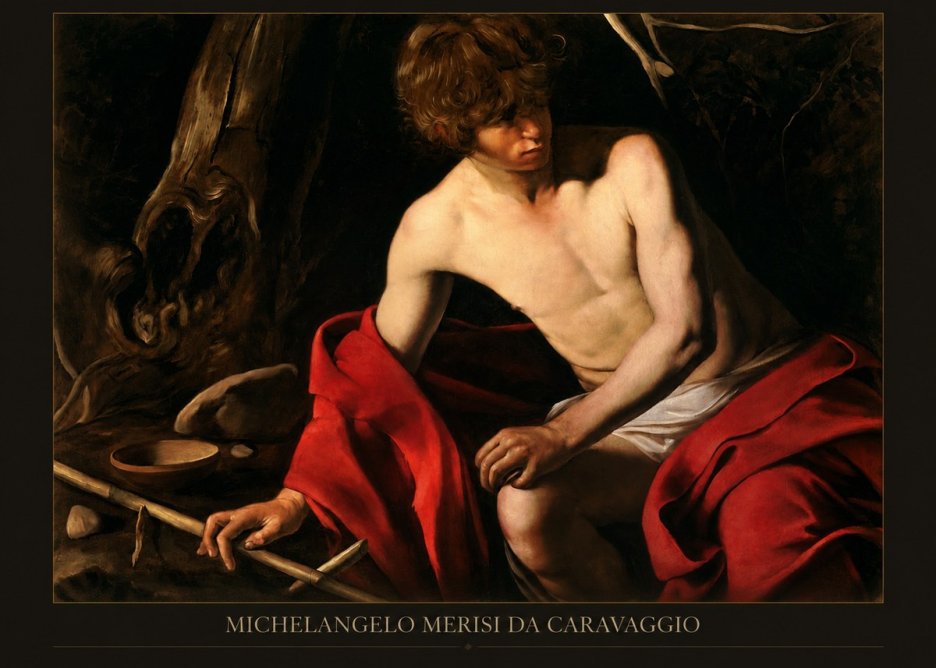 Michelangelo Merisi da Caravaggio John the Baptist (Youth with a Ram) No4 - Affiche