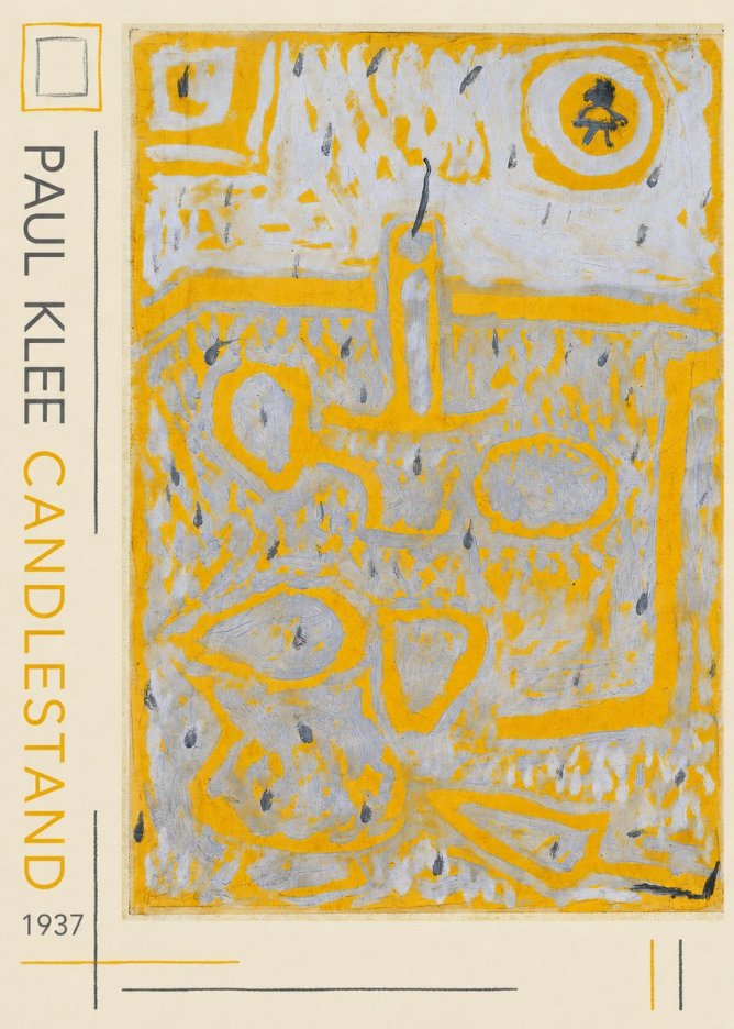 Paul Klee Candlestand No2 - Affiche