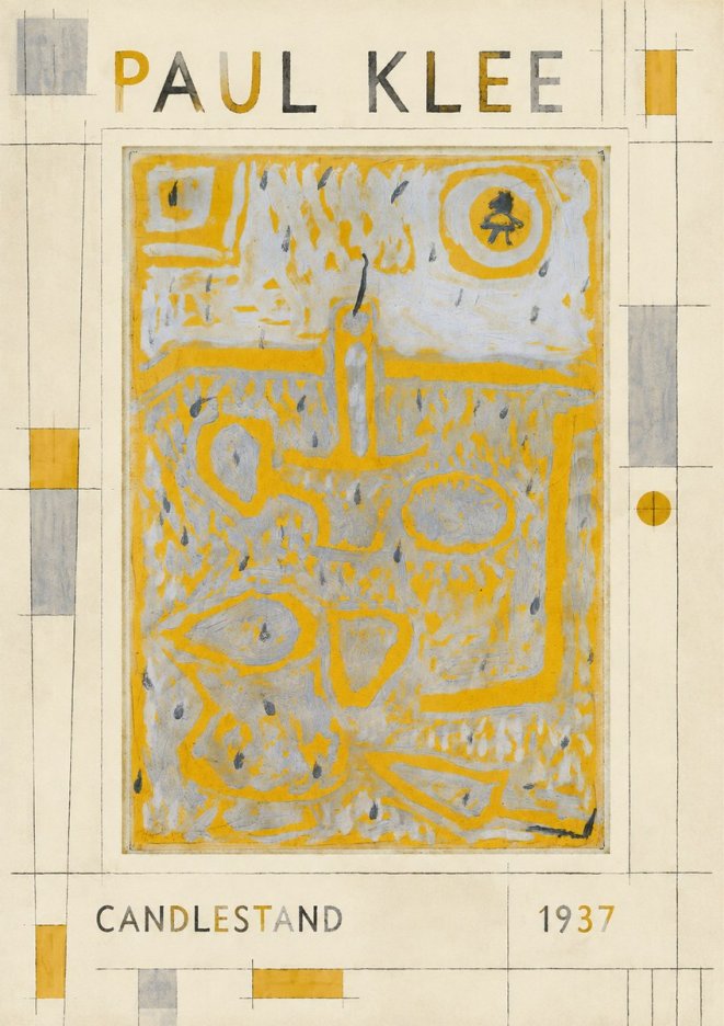 Paul Klee Candlestand No3 - Affiche
