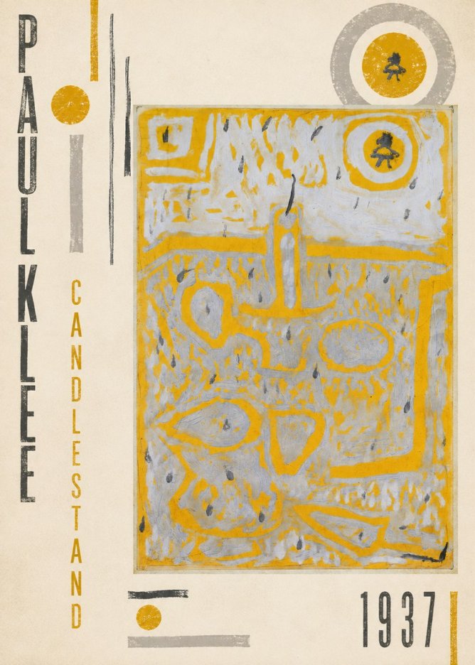 Paul Klee Candlestand No6 - Affiche