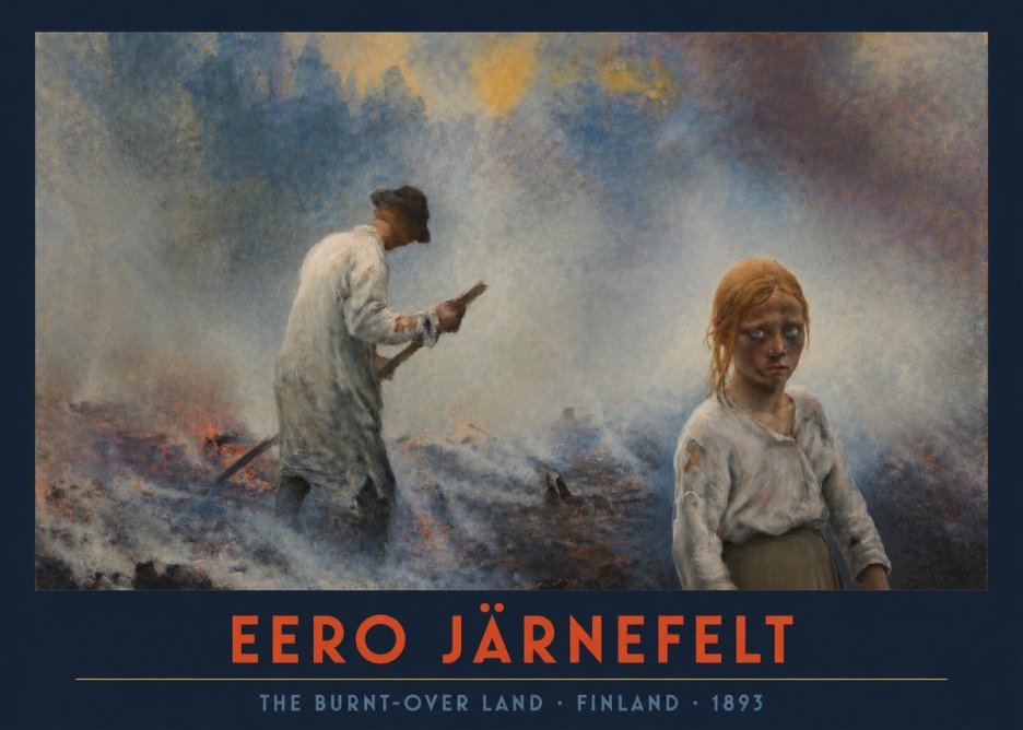 Eero Järnefelt The Burnt-over Land No2 - Affiche