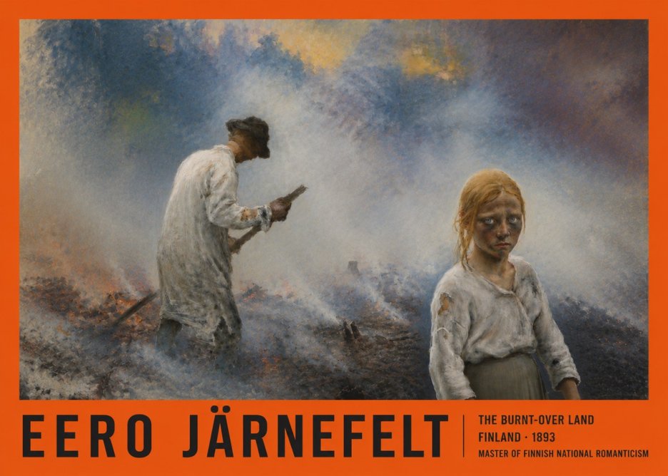 Eero Järnefelt The Burnt-over Land No4 - Affiche