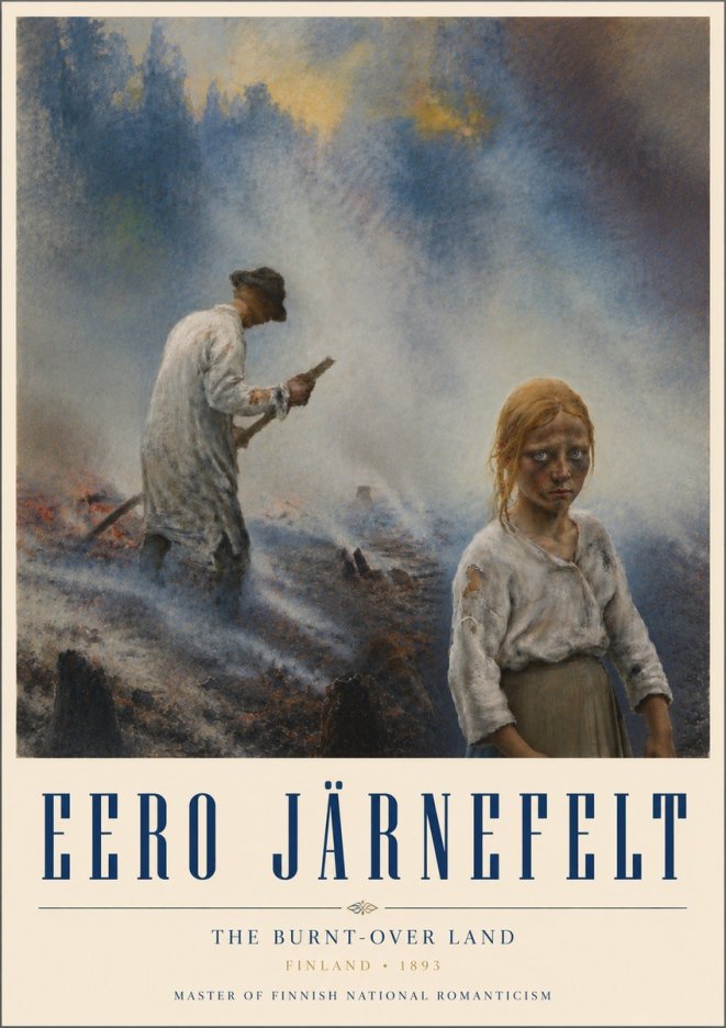 Eero Järnefelt The Burnt-over Land No6 - Affiche