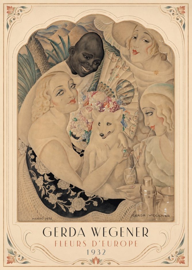 Gerda Wegener Fleurs D'europe No3 - Affiche