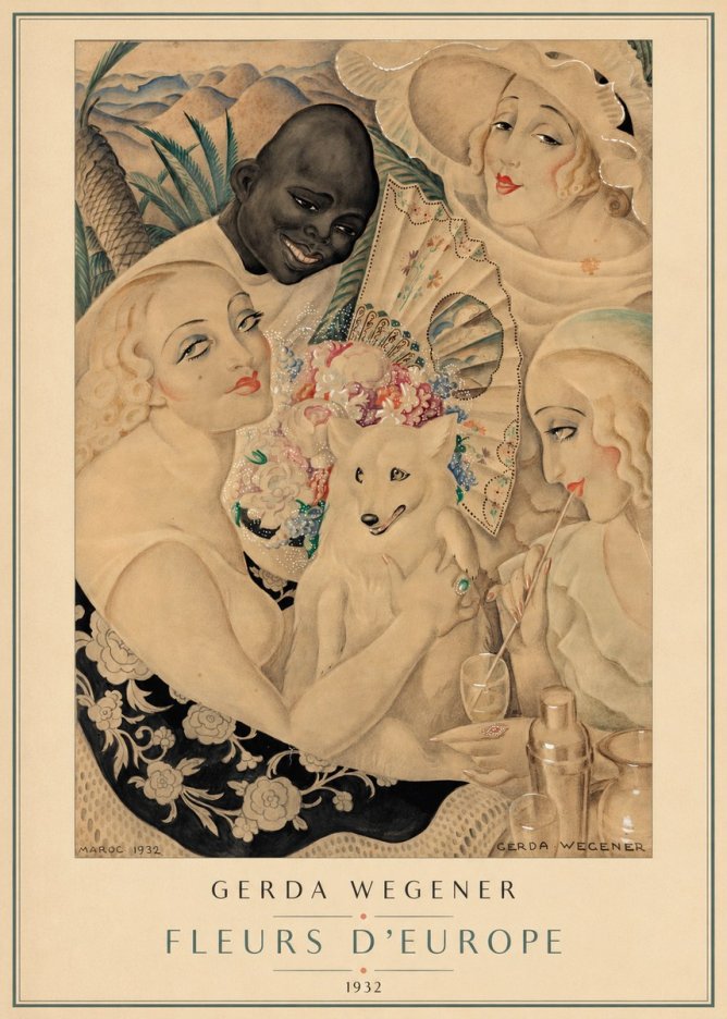 Gerda Wegener Fleurs D'europe No4 - Affiche