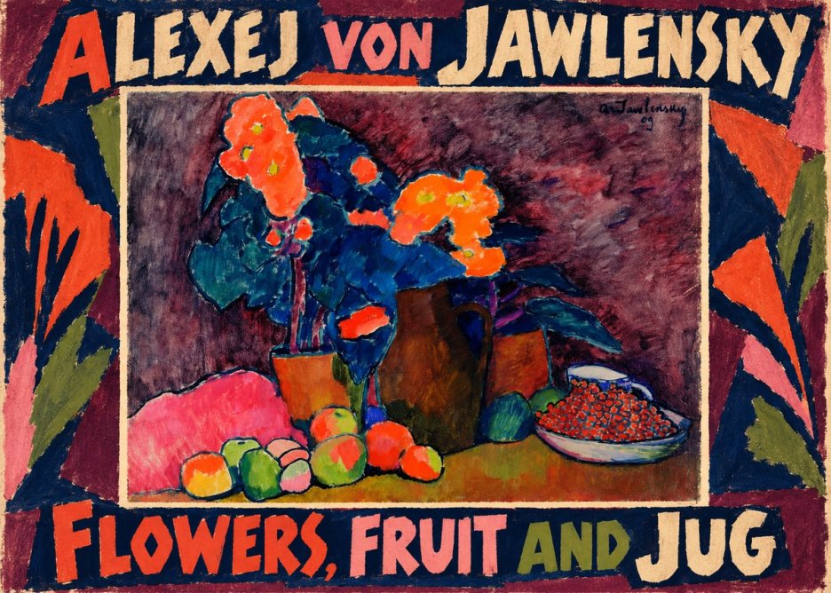 Alexej von Jawlensky Flowers, Fruit and Jug No1 - Affiche