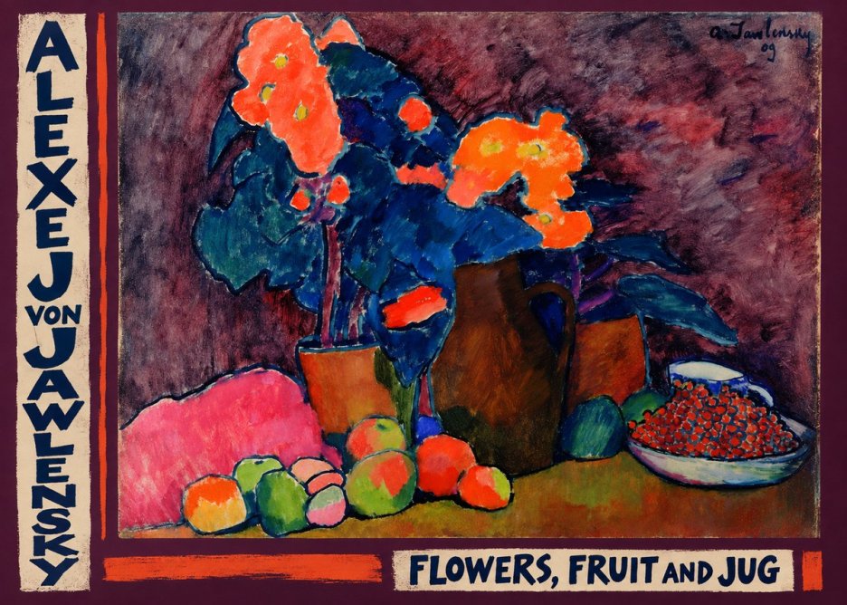 Alexej von Jawlensky Flowers, Fruit and Jug No2 - Affiche
