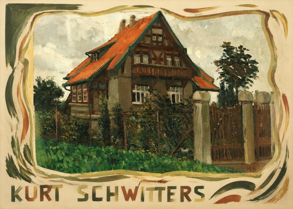Kurt Schwitters The House on Berggasse No3 - Affiche