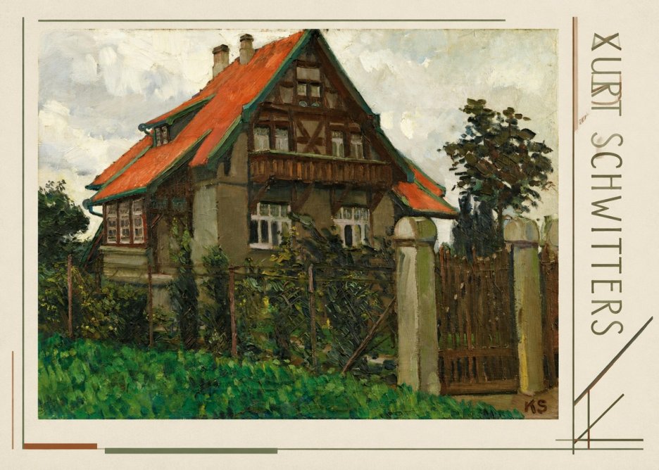 Kurt Schwitters The House on Berggasse No4 - Affiche