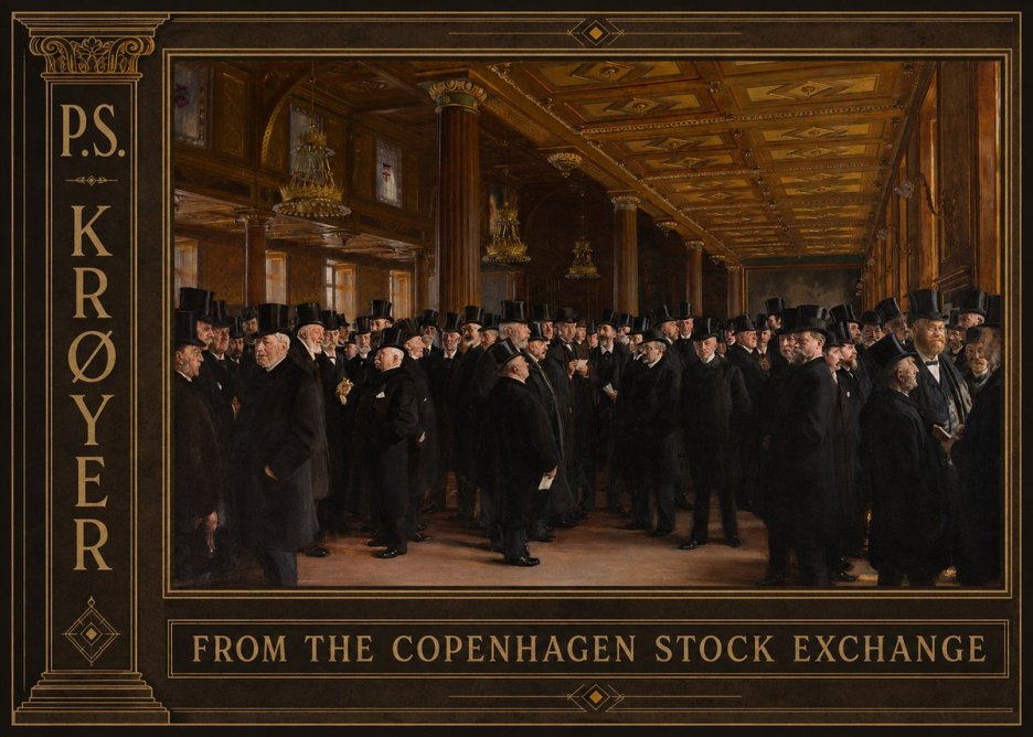 P.S. Krøyer From the Copenhagen Stock Exchange No2 - Affiche