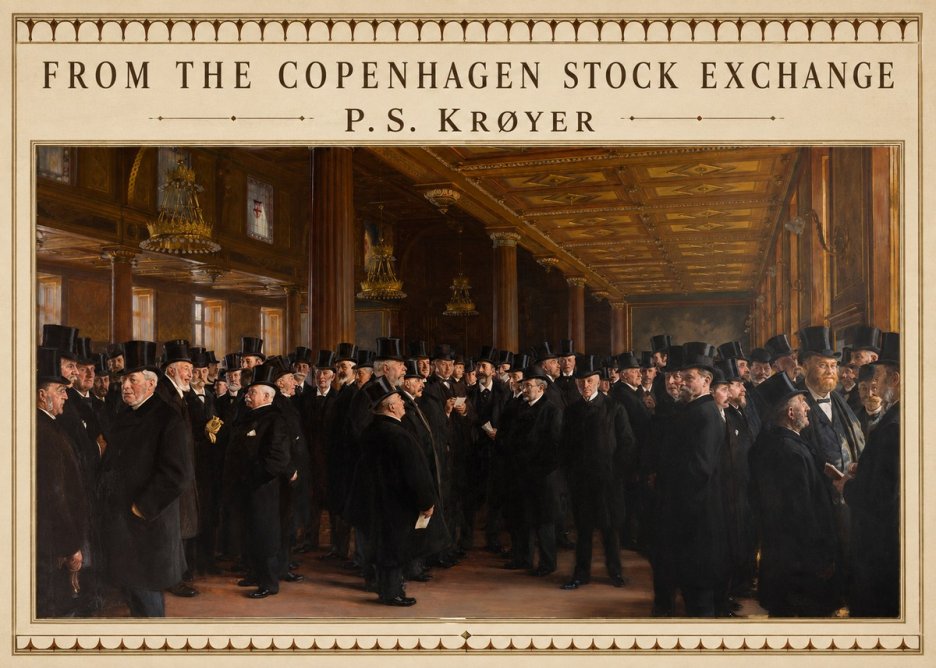 P.S. Krøyer From the Copenhagen Stock Exchange No3 - Affiche