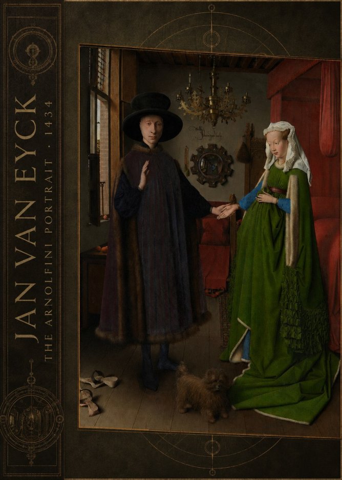 Jan van Eyck The Arnolfini Portrait IV No2 - Affiche