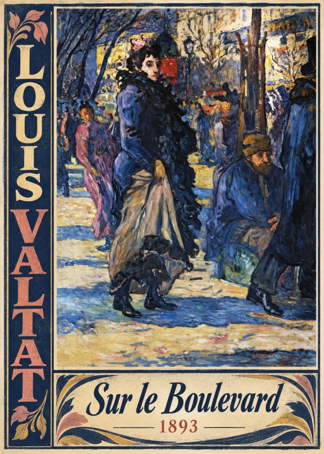 Louis Valtat Sur Le Boulevard No3 - Affiche
