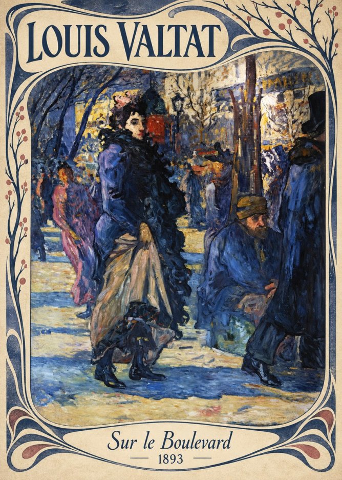 Louis Valtat Sur Le Boulevard No4 - Affiche