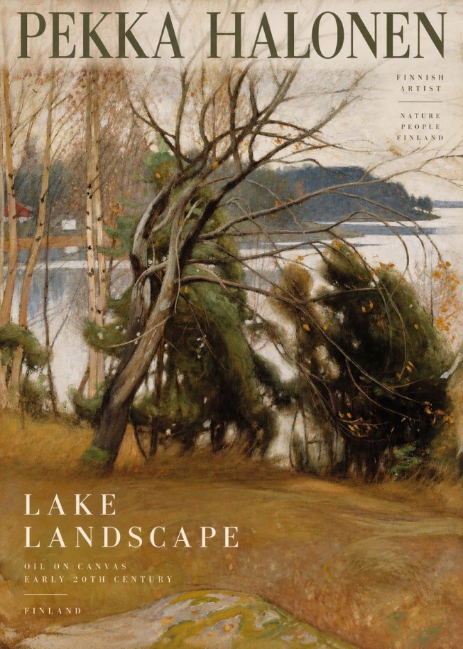Pekka Halonen Lake Landscape No2 - Affiche