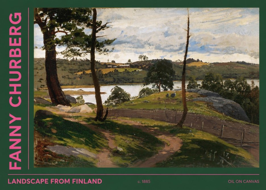 Fanny Churberg Landscape from Finland No2 - Affiche