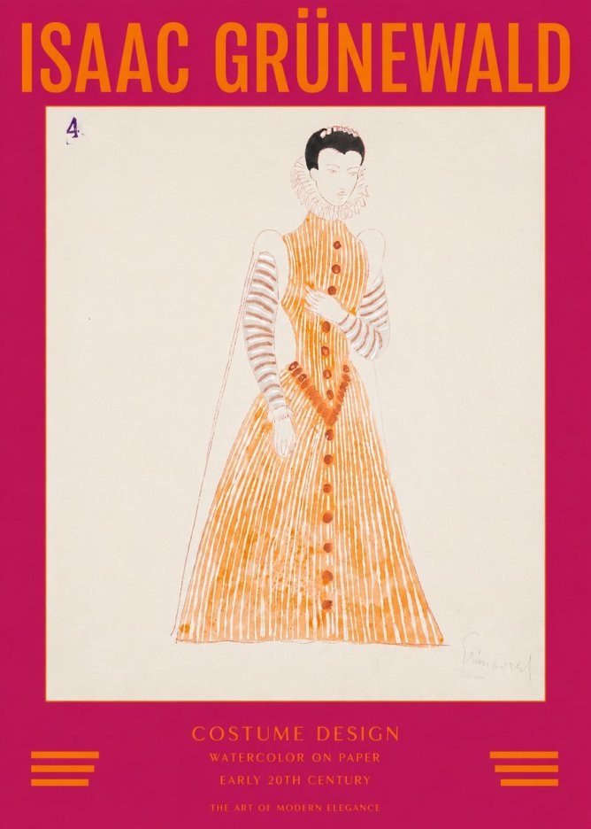 Isaac Grünewald Costume Design VII No2 - Affiche