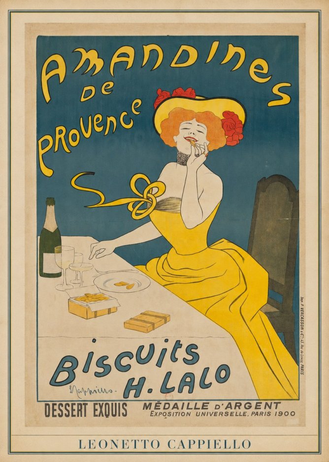 Leonetto Cappiello Amandines De Provence Biscuits H. Lalo II No3 - Affiche