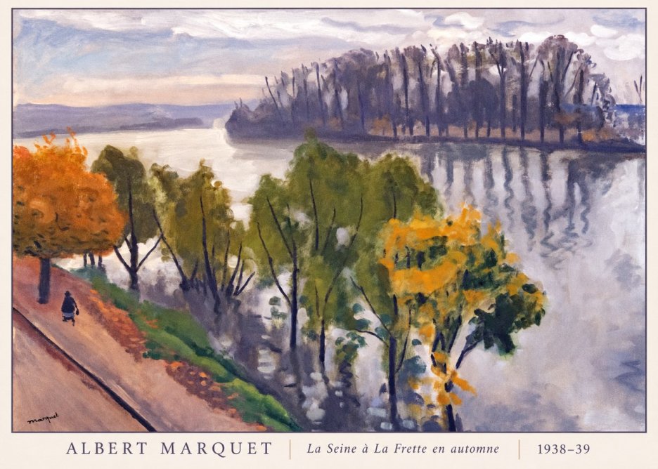 Albert Marquet La Seine À La Frette En Automne No6 - Affiche