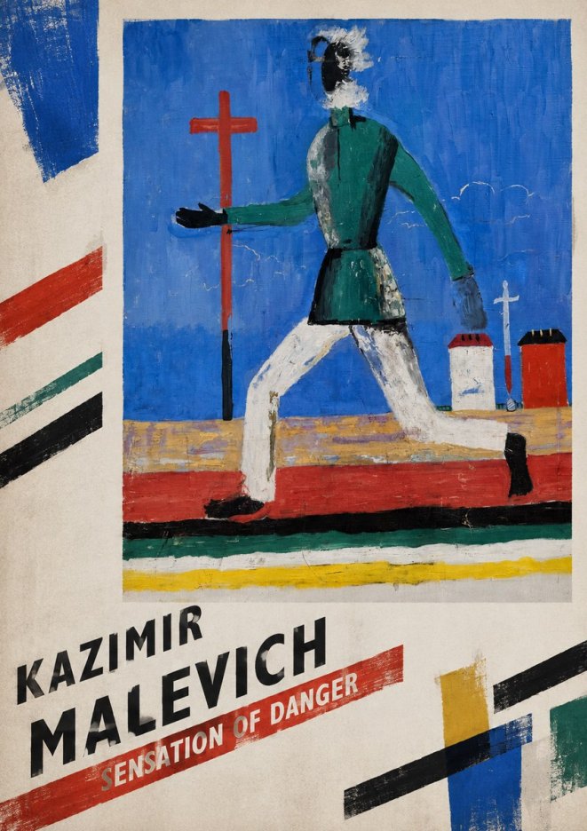 Kazimir Malevich Sensation of Danger No5 - Affiche