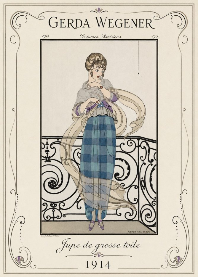 Gerda Wegener Jupe De Grosse Toile No1 - Affiche