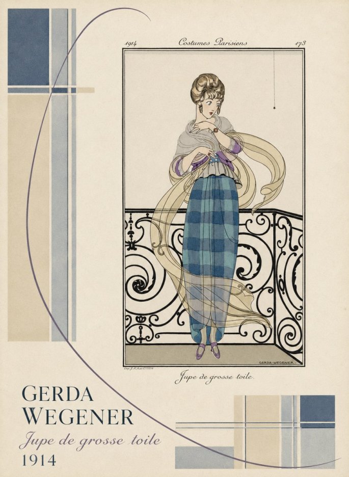 Gerda Wegener Jupe De Grosse Toile No4 - Affiche