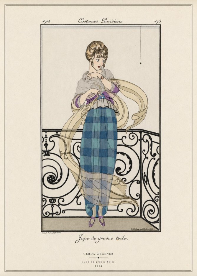 Gerda Wegener Jupe De Grosse Toile No6 - Affiche