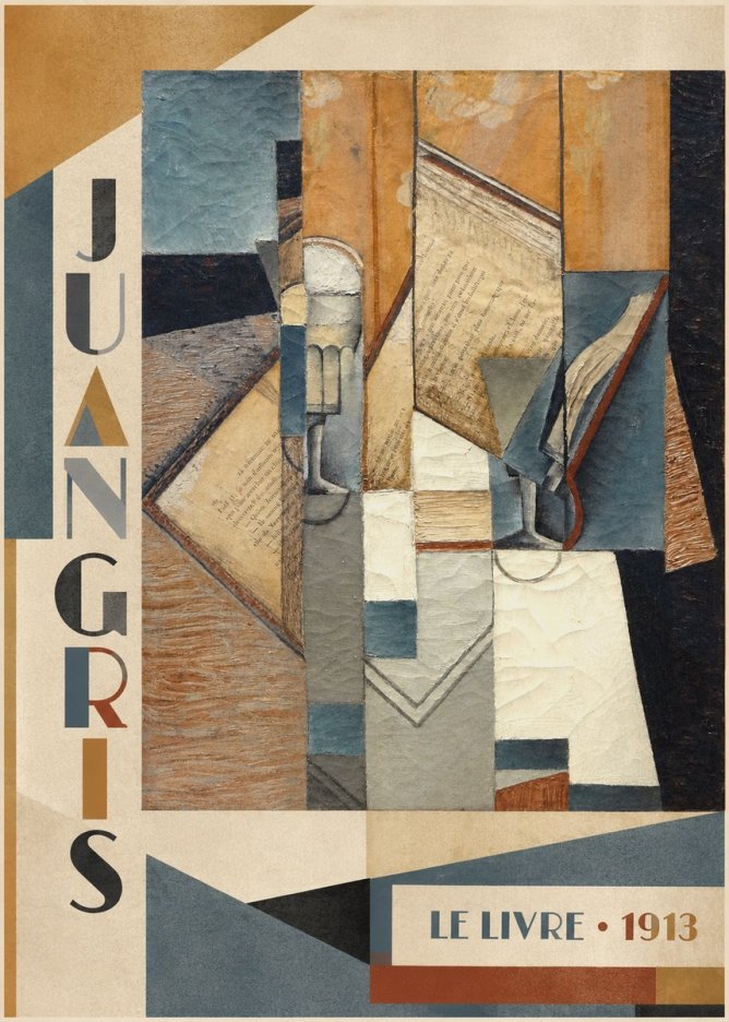 Juan Gris Le Livre No2 - Affiche