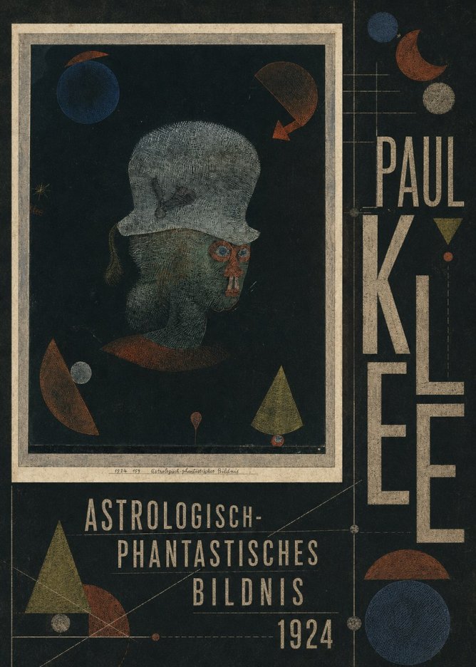 Paul Klee Astrologisch-phantastisches Bildnis No5 - Affiche