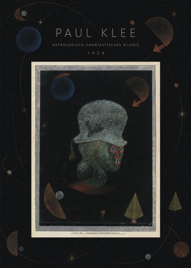 Paul Klee Astrologisch-phantastisches Bildnis No6 - Affiche